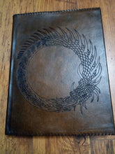 Load image into Gallery viewer, Ouroboros Large Leather sketch book